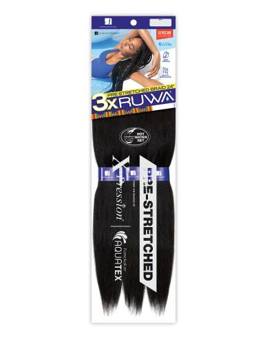 3 PACK  RUWA PRE-STRETCHED BRAID 3X 48â€³ 1B - Image 2