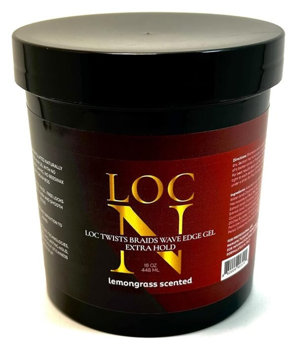 Loc N Twists Braids Wave Edge Gel Lemon Grass 16 oz