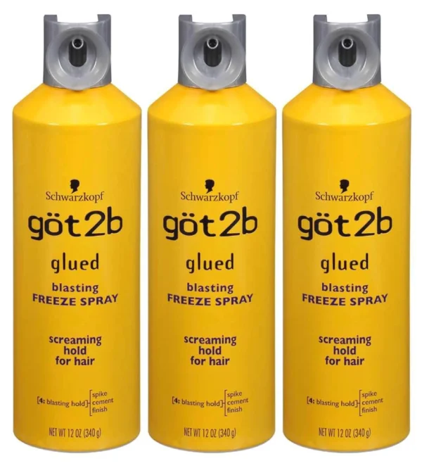 GOT2B GLUED BLASTING FREEZE SPRAY 12OZ 3 PACK