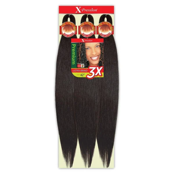 X-PRESSION PRE-STRETCHED BRAIDS 3X 52" 4 (5 PACK)