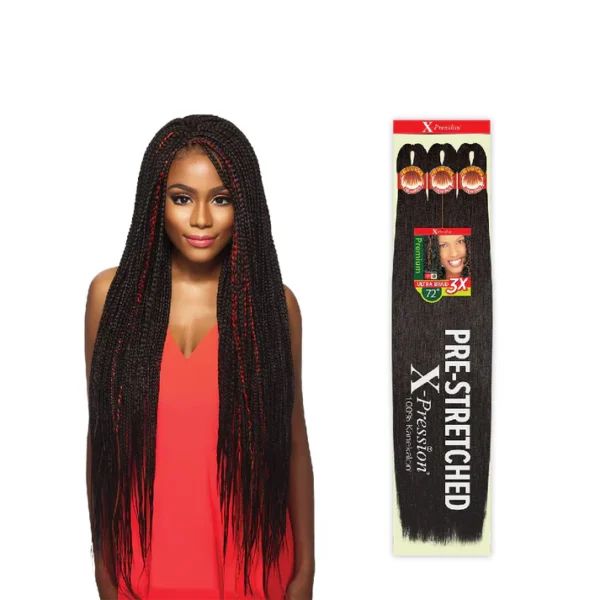 X-PRESSION PRE-STRETCHED BRAIDS 3X42" 2 (5 PACK)